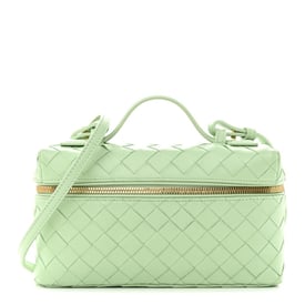 Bottega Veneta Calfskin Intrecciato Bang Bang Vanity Case Fresh Mint