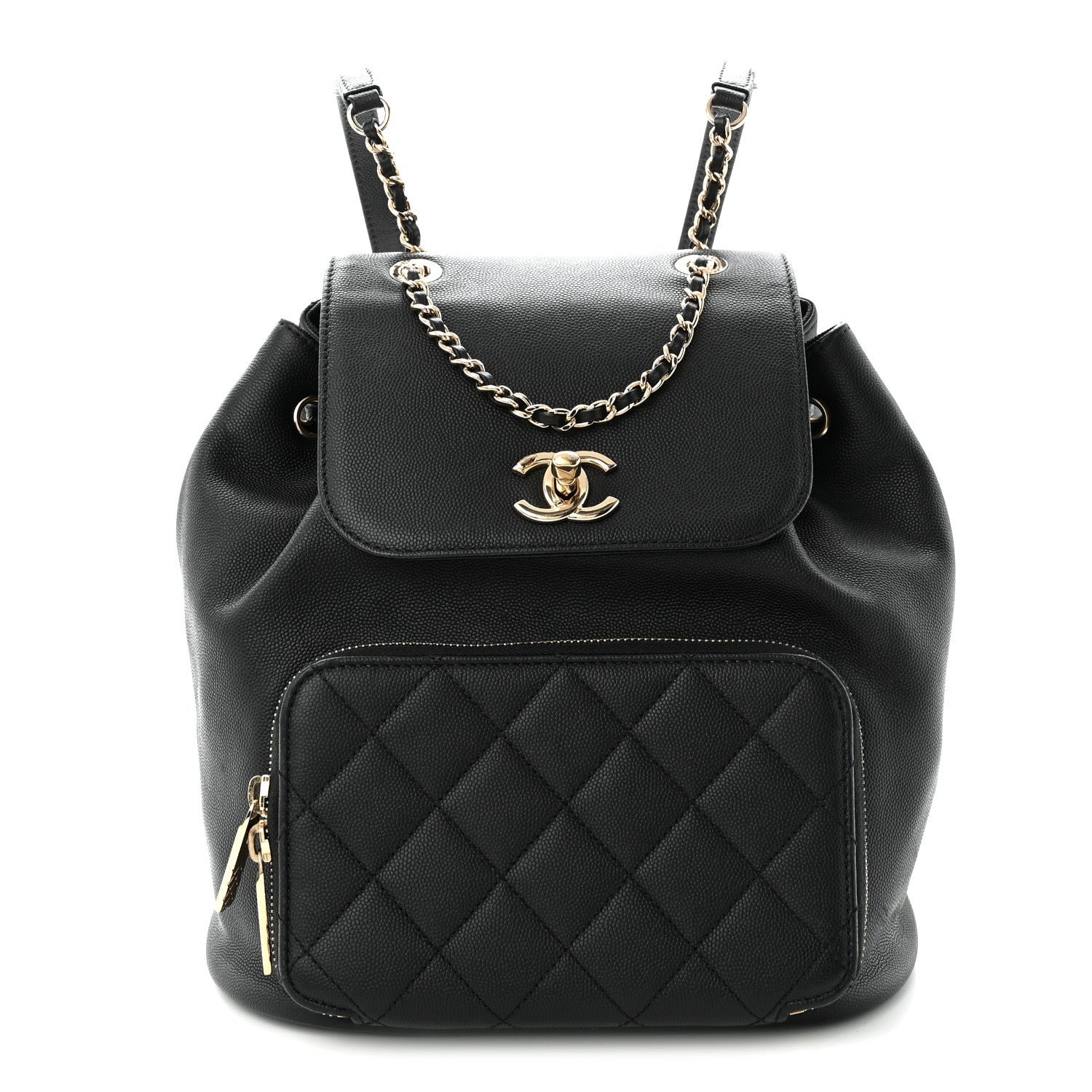Chanel Caviar Quilted Business Affinity Backpack Black