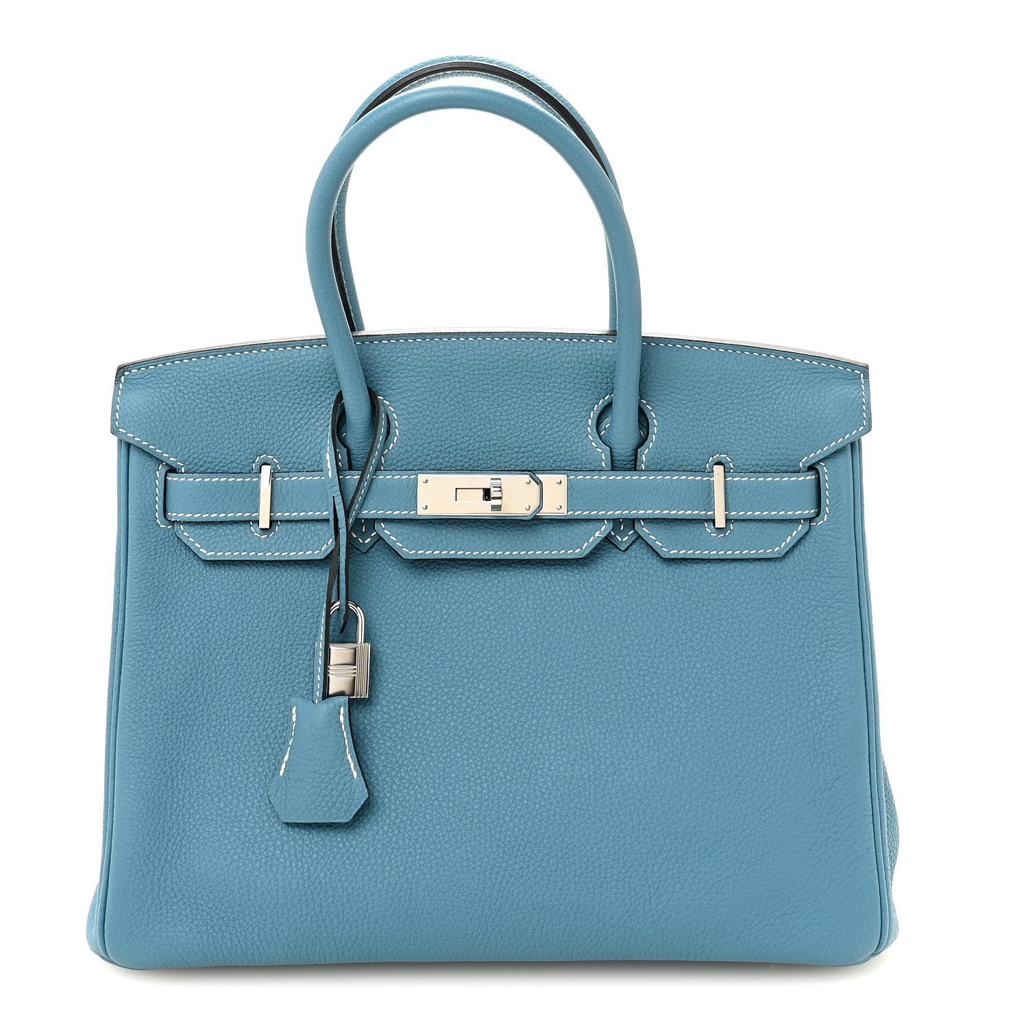 Hermes Hermes Togo Birkin 30 Blue Jean