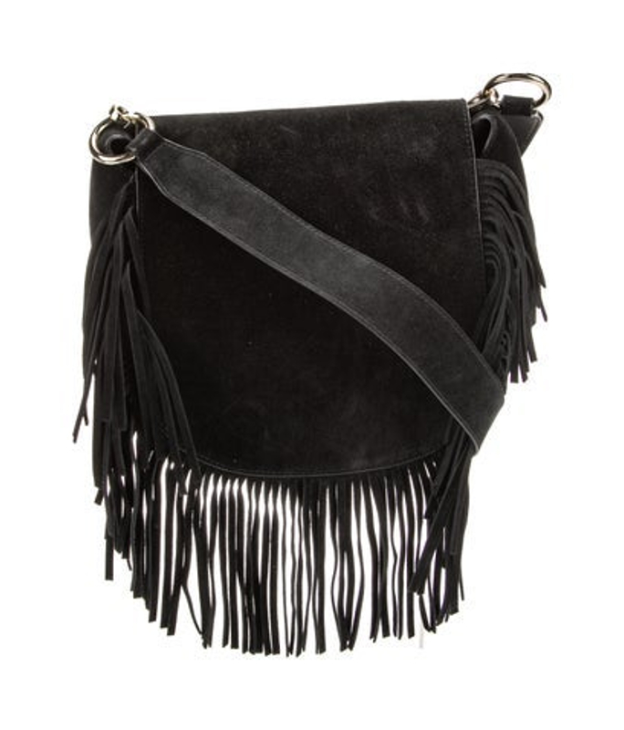 Maje Suede Shoulder Bag