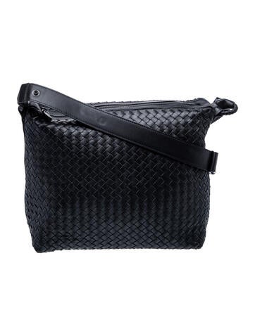 Intrecciato black woven leather Intrecciato shoulder bag