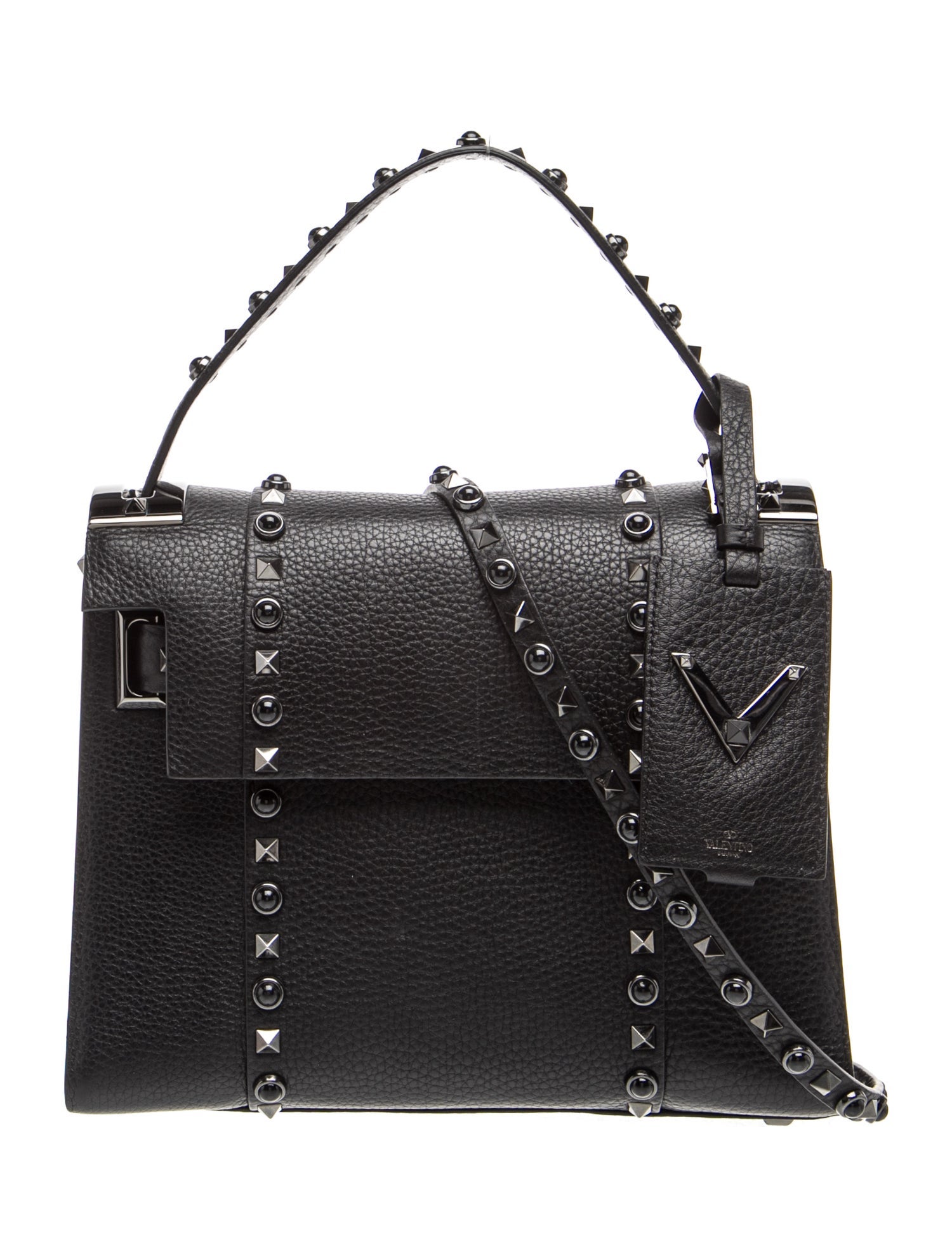 Rockstud Top Handle Bag