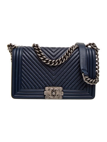 Medium Chevron Boy Bag