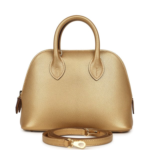 Hermes 1923 Bolide Mini Dore Chevre Chamkilight Permabrass Hardware