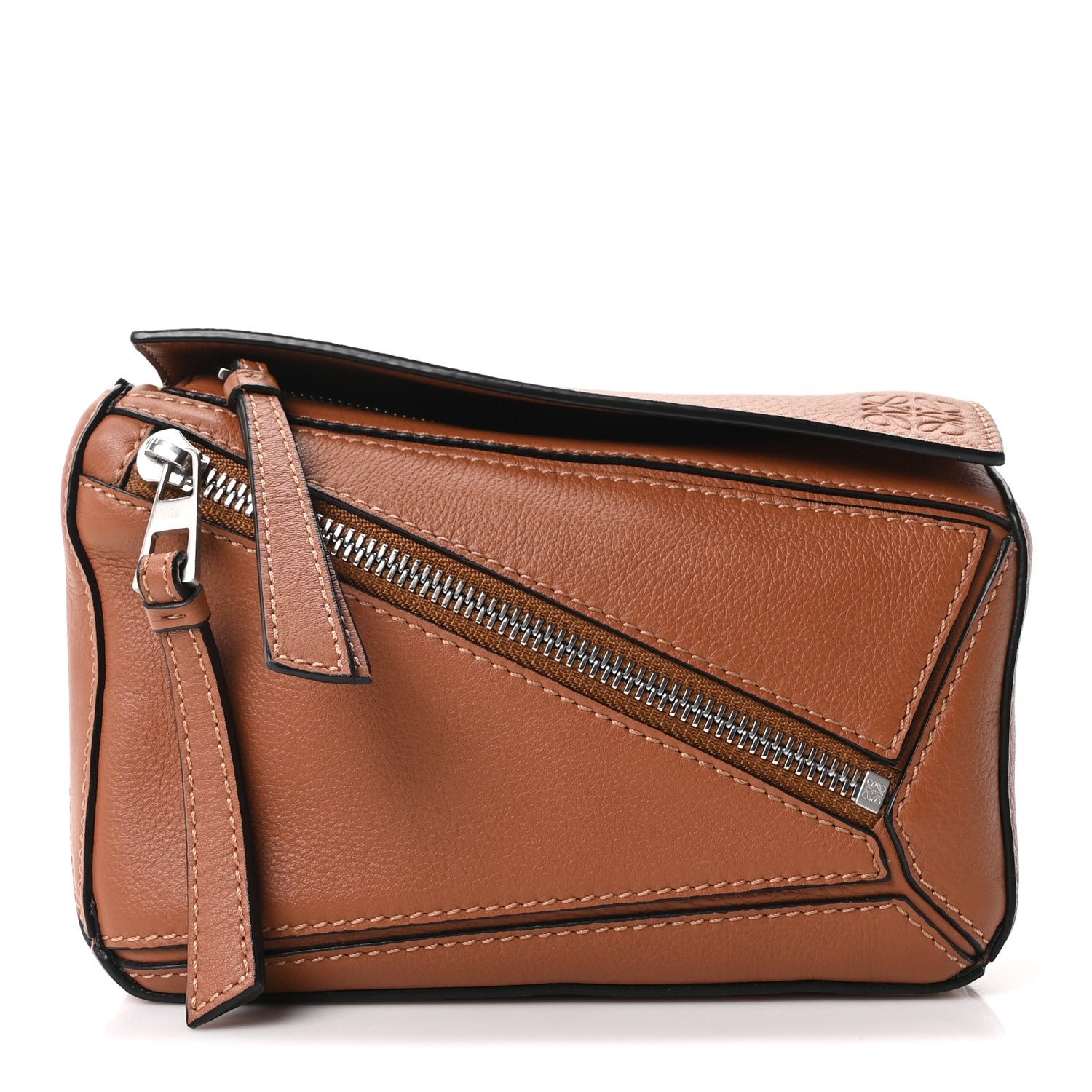 Loewe Loewe Calfskin Mini Puzzle Bumbag Tan