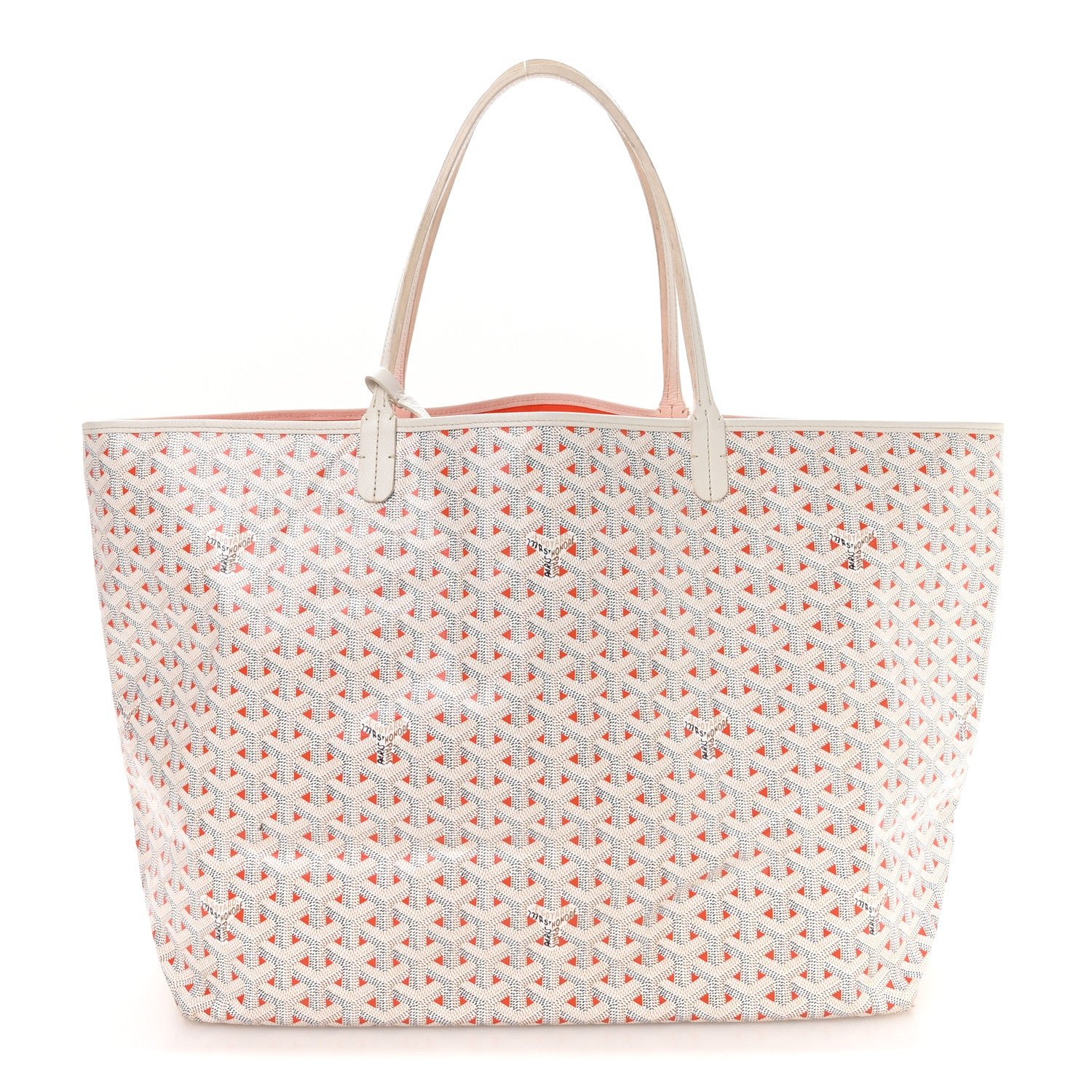Goyard Goyard Goyardine Saint Louis Claire Voie GM White Orange