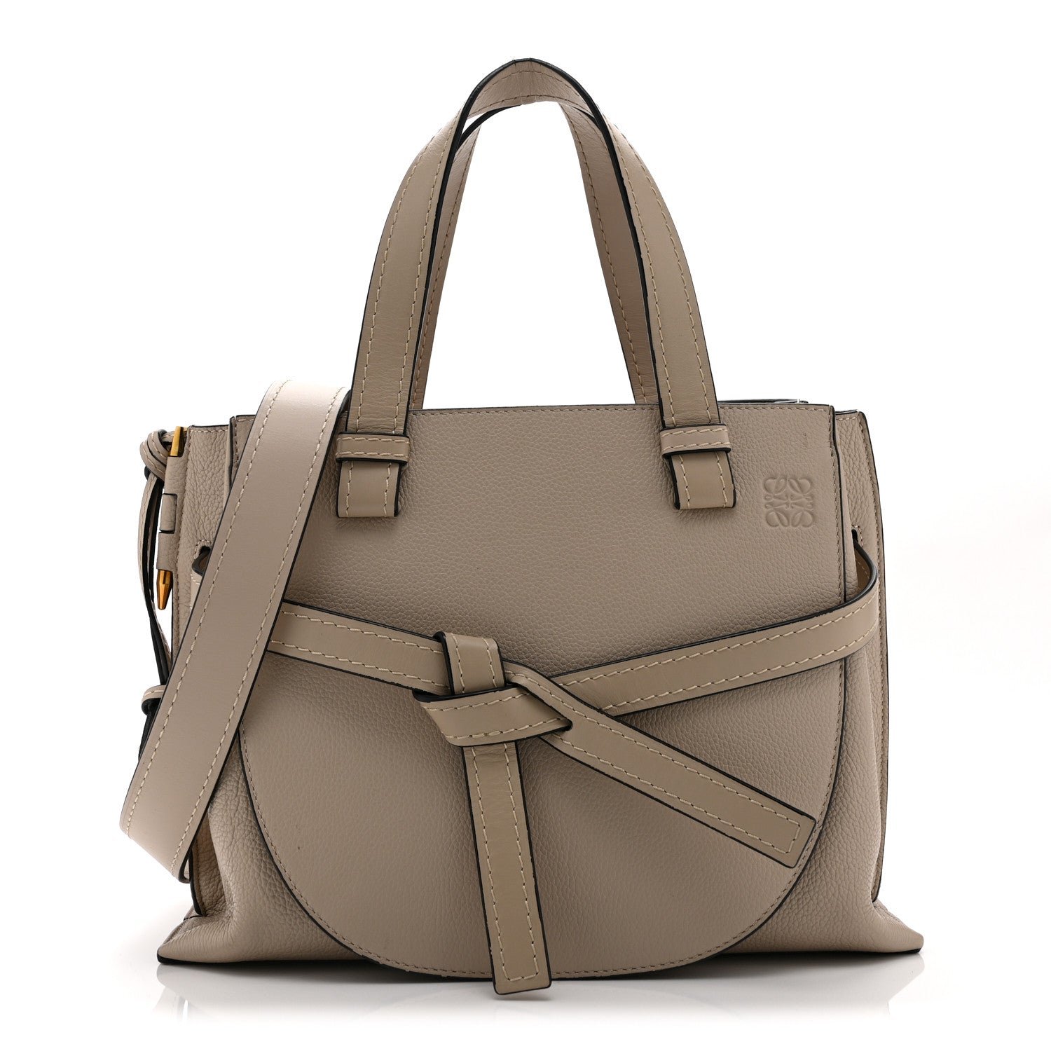 Loewe Calfskin Mini Gate Tote Light Oat