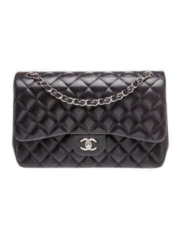 Chanel Quilted Lambskin Classic Jumbo Double Flap Bag