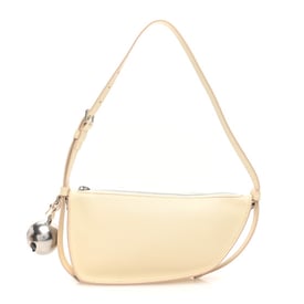 Burberry Calfskin Mini Shield Sling Bag Pearl