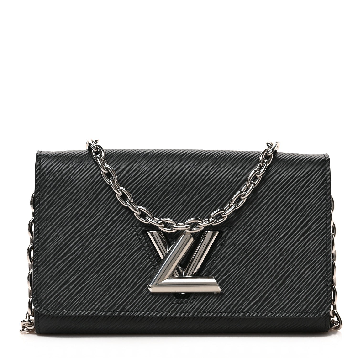 Louis Vuitton Epi Twist Chain Wallet Black