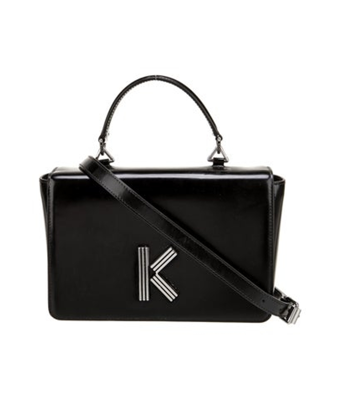 Kenzo Patent Leather Top Handle Bag