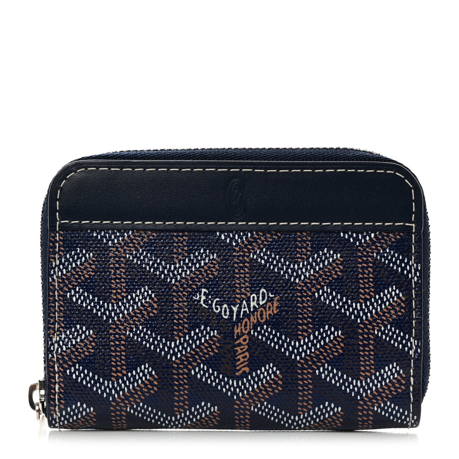 Goyard Goyardine Matignon PM Wallet Navy