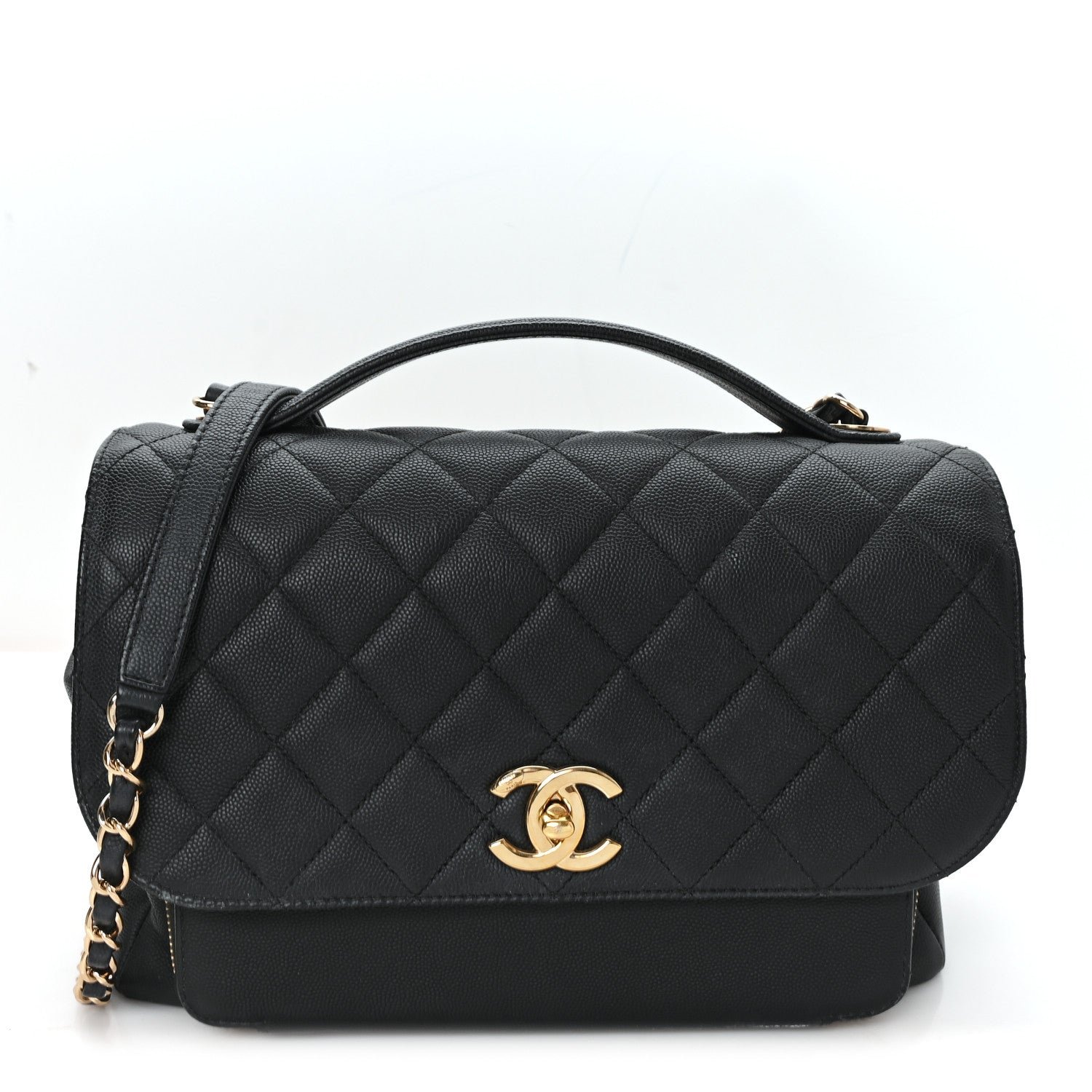 Chanel Caviar Quilted Large Business Affinity Flap Black