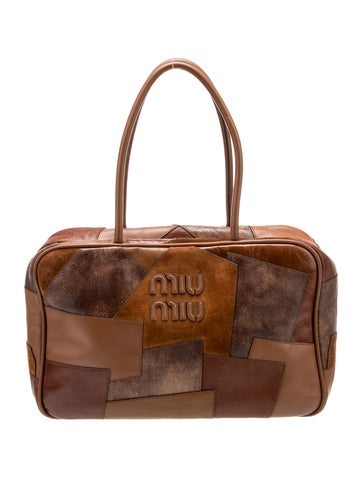 Miu Miu Leather Patchwork Beau 20
