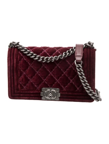 Medium Velvet Boy Bag