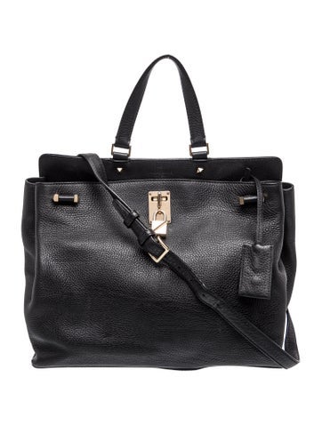Leather Top Handle Bag