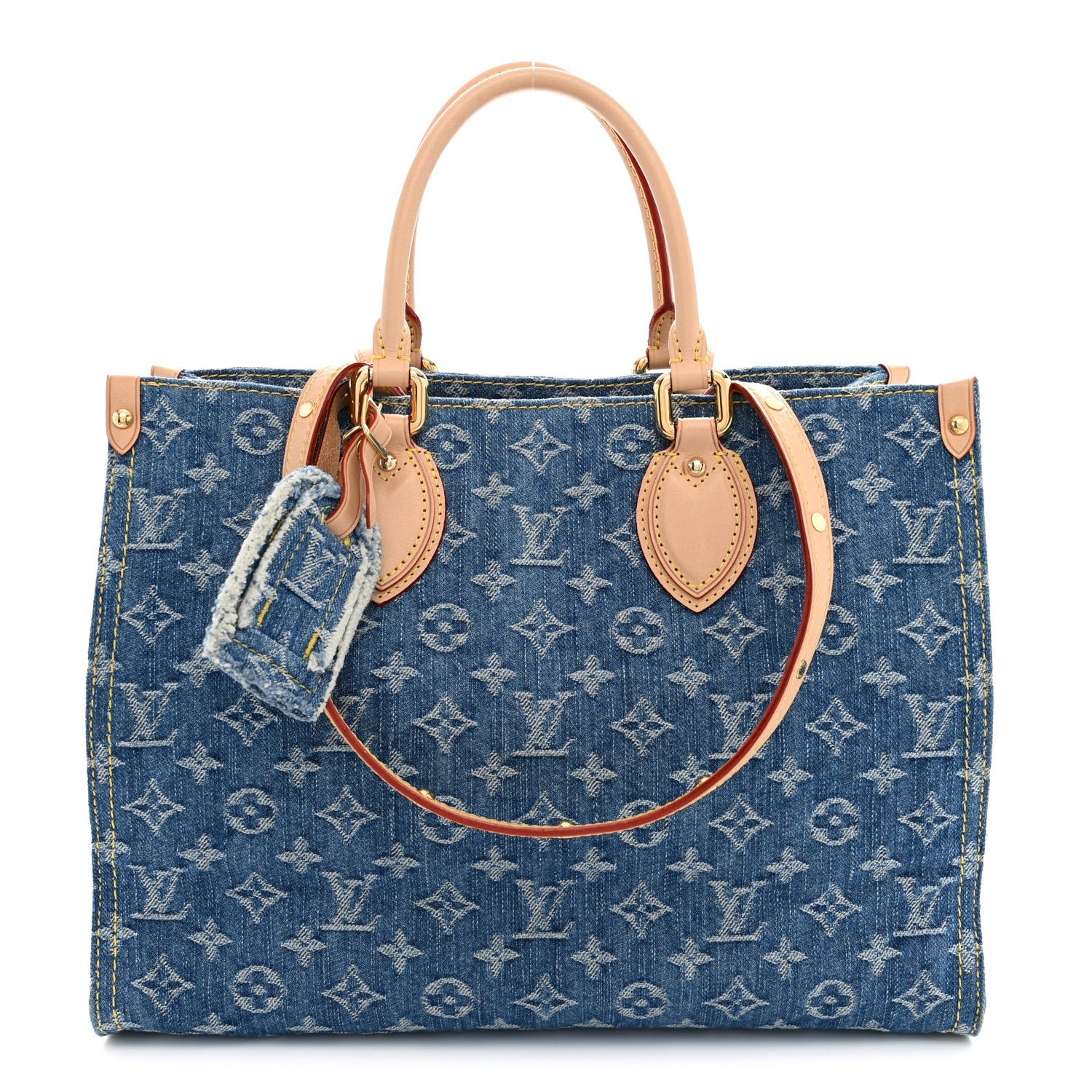 Louis Vuitton Monogram Denim Onthego MM Blue