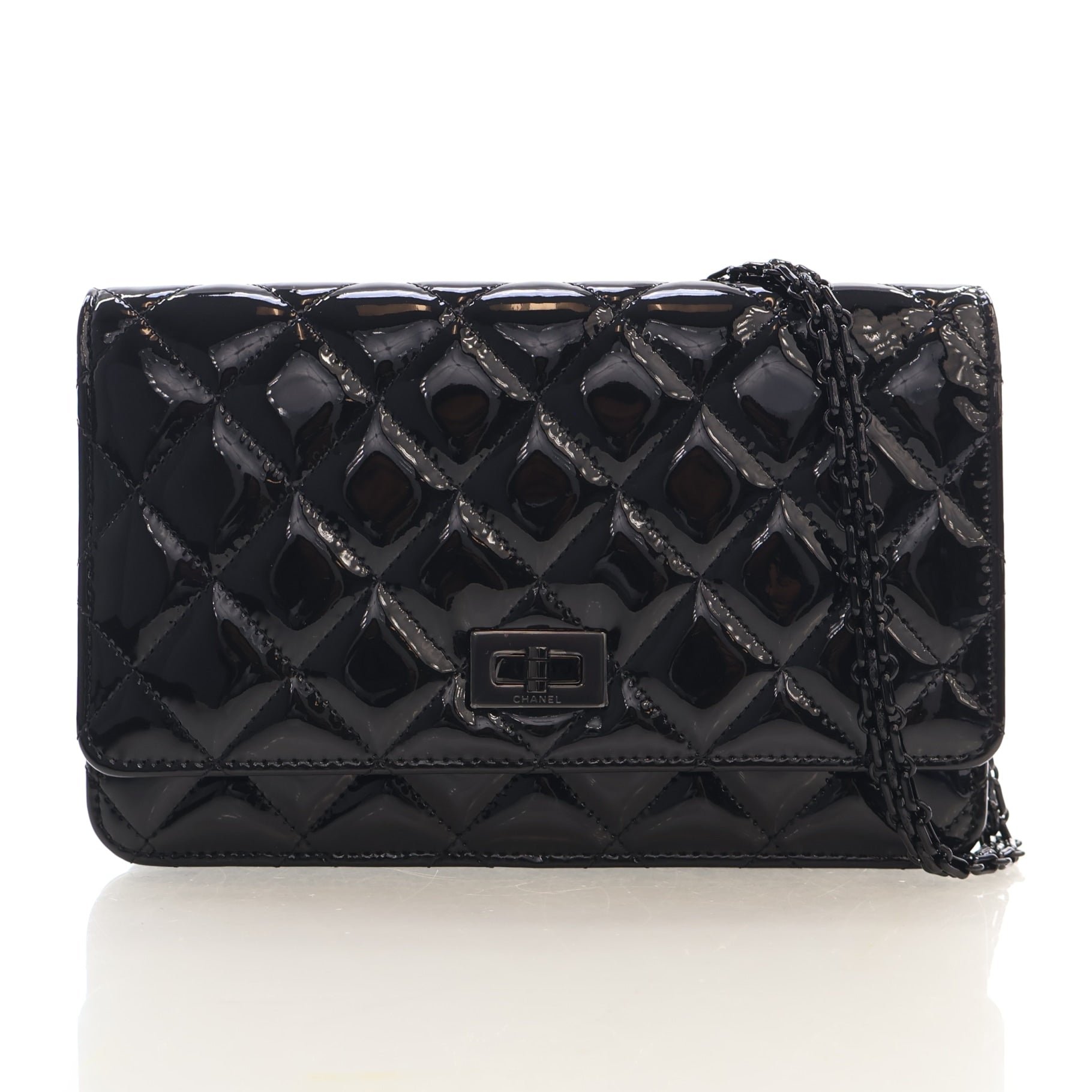 Chanel Patent Reissue 2.55 Wallet On Chain (WOC)