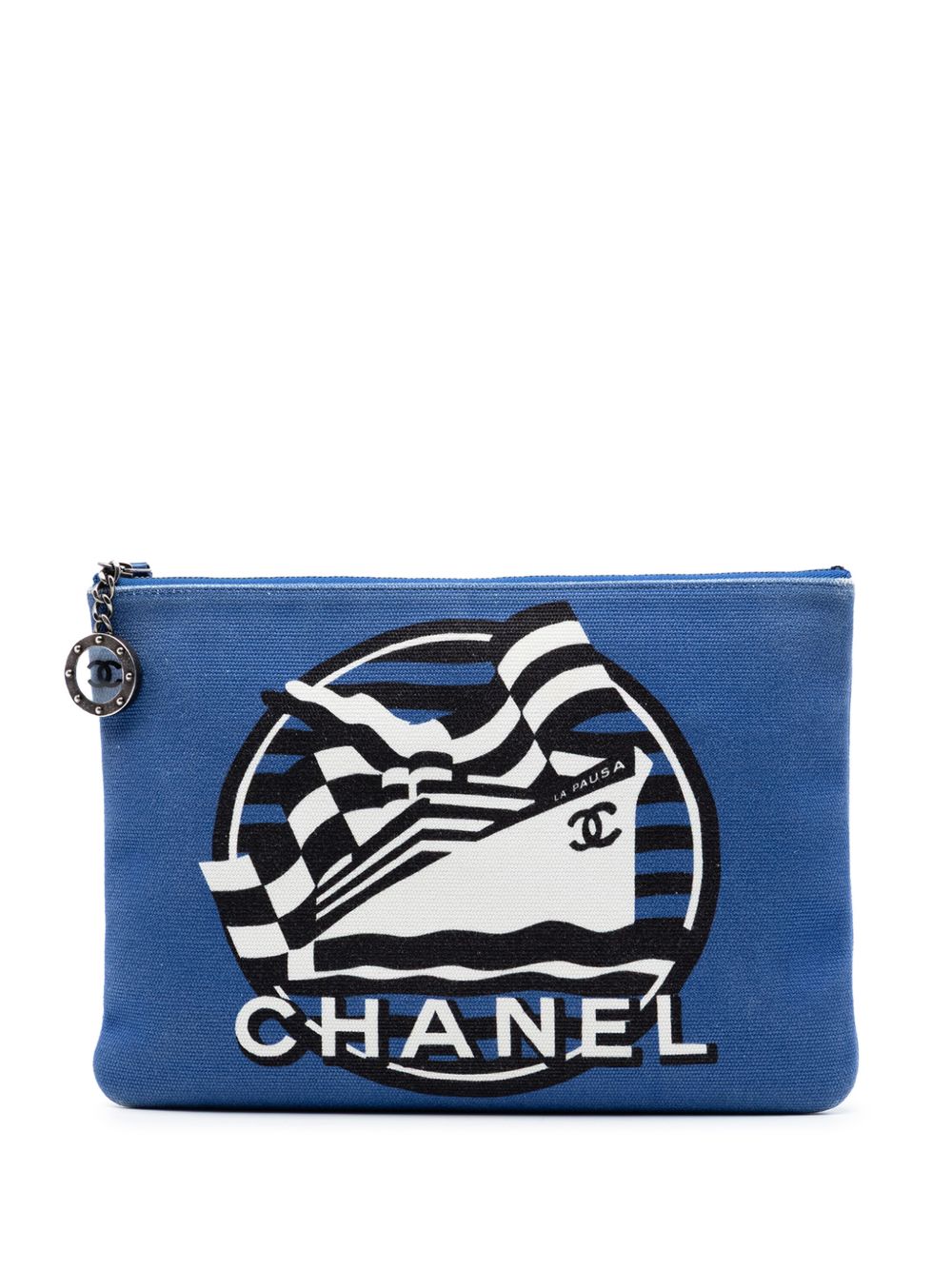 2018-2019 Medium Canvas La Pausa Zip O Case clutch bag