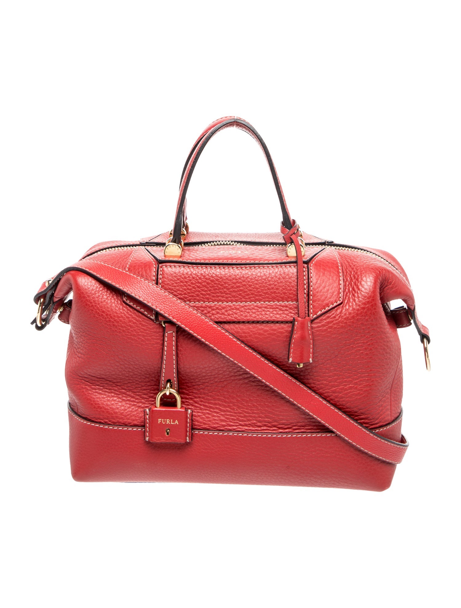 Leather Top Handle Bag