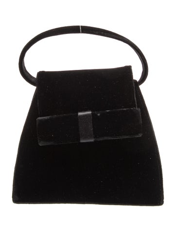 Velvet Top Handle Bag