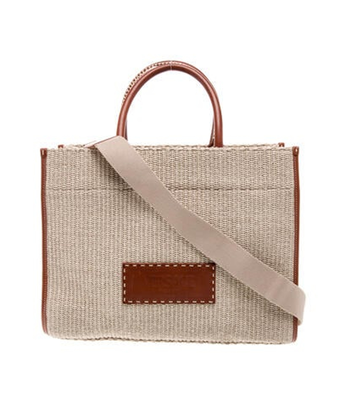 Versace Raffia Messenger Bag