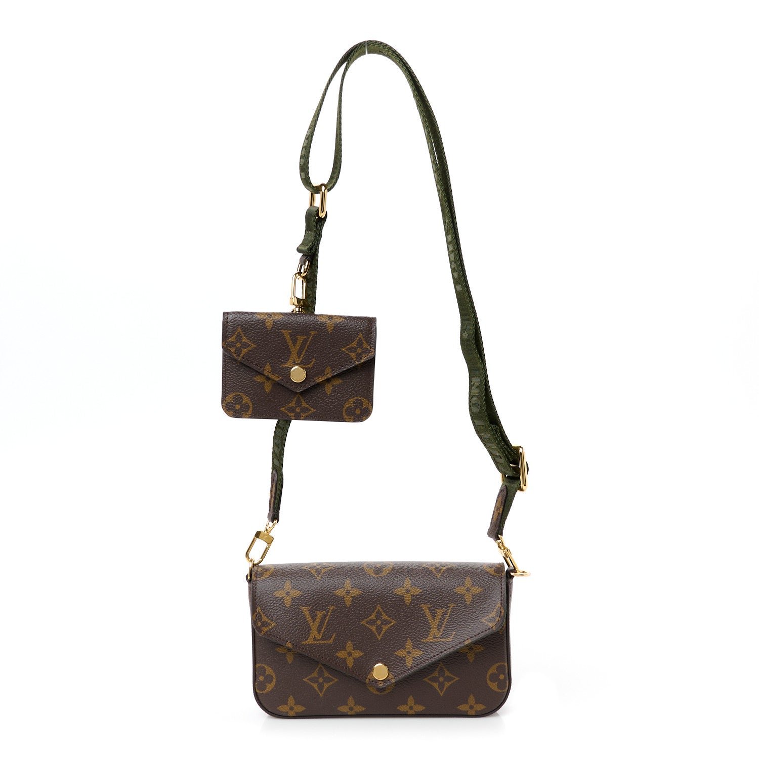 Louis Vuitton Monogram Felicie Strap & Go Kaki