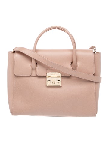 Leather Top Handle Bag