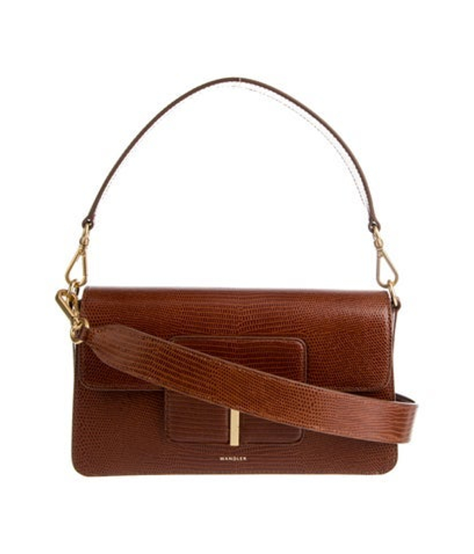 WANDLER Lizard Shoulder Bag