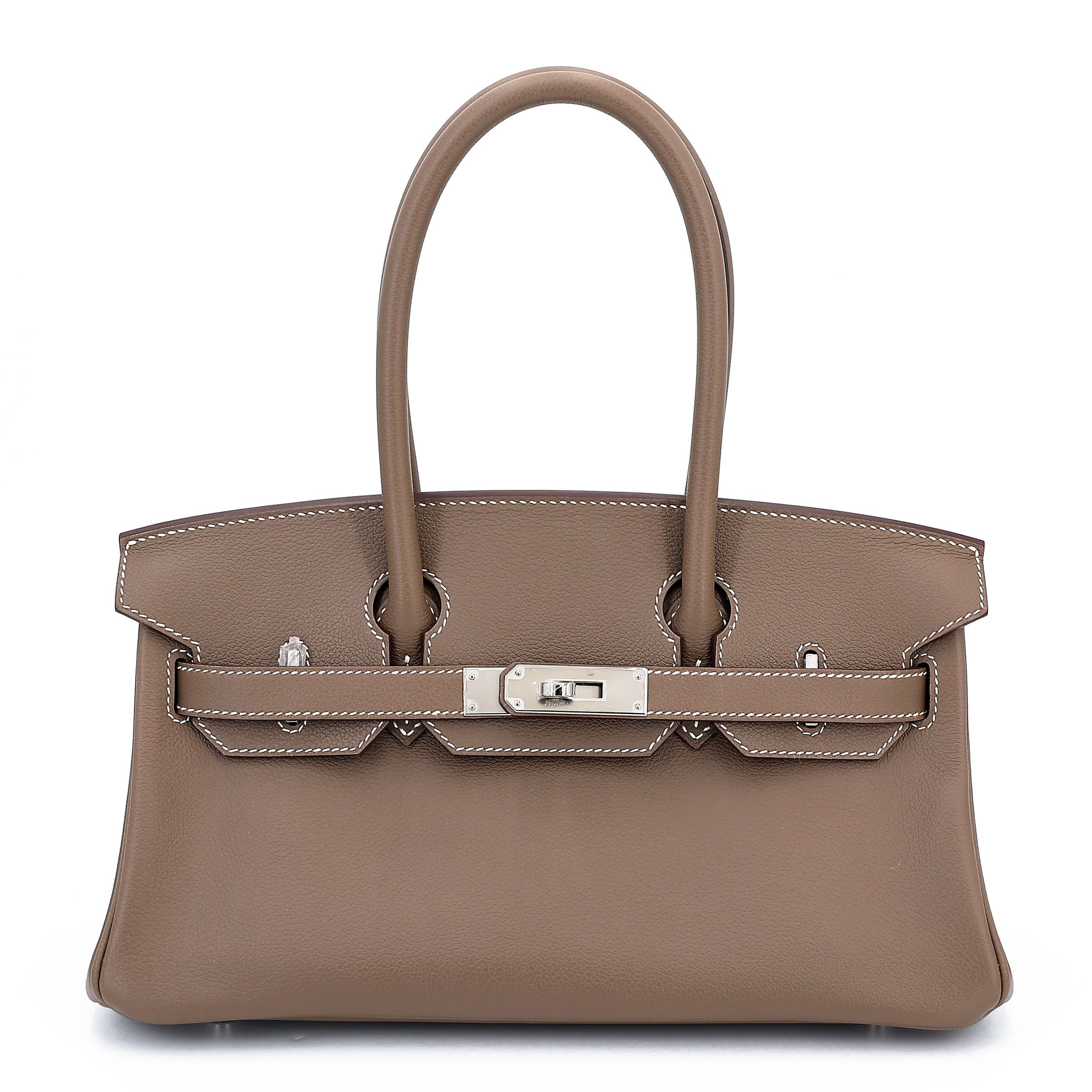 Hermes Unused ( Rank NS ) HERMÈS Birkin Shoulder Light 29 Etoupe (18) Evercolor Palladium hardware W (2024)