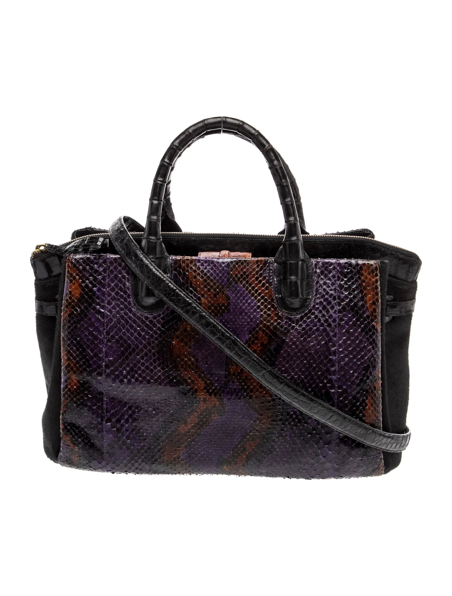 Nancy Gonzalez Crocodile Top Handle Bag