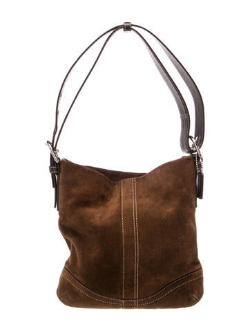 Coach Suede Shoulder Bag