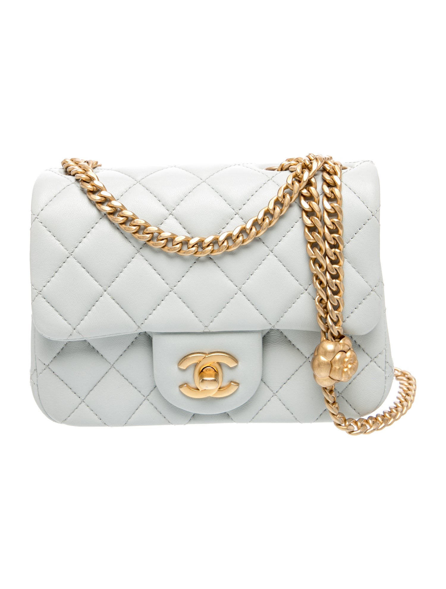 Mini Square Sweet Camellia Flap Baqg
