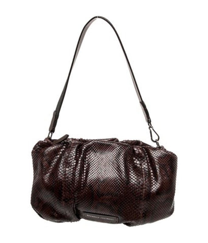 Brunello Cucinelli Cucinelli Snakeskin Shoulder Bag
