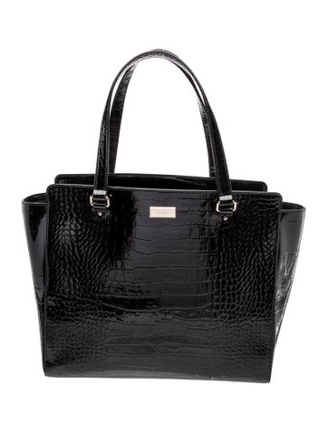 Embossed Leather Shoulder Bag