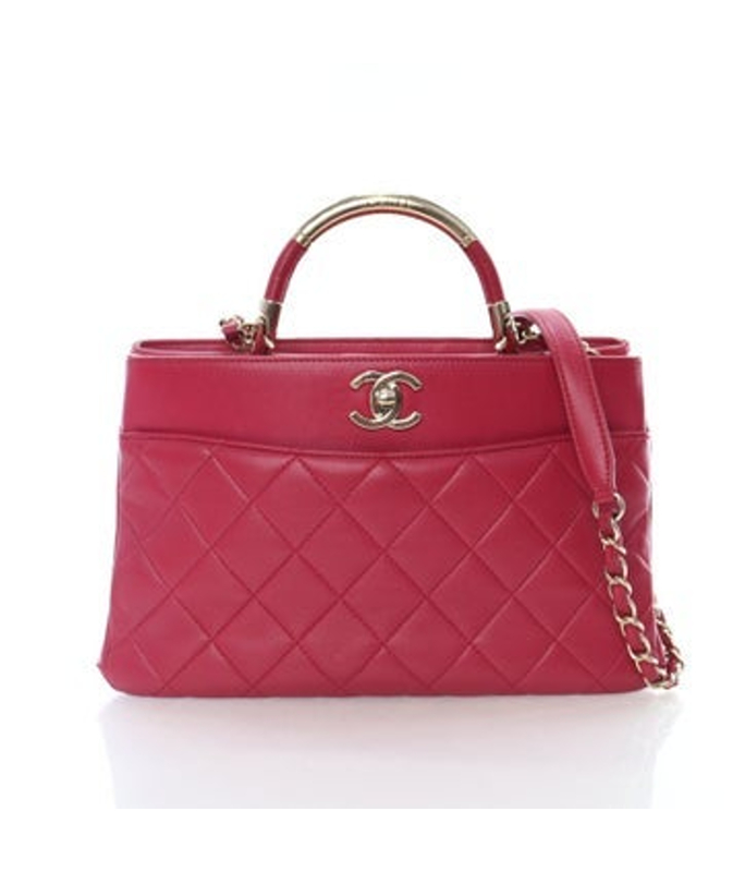 Chanel Interlocking Cc Carry Chic Shopping Tote