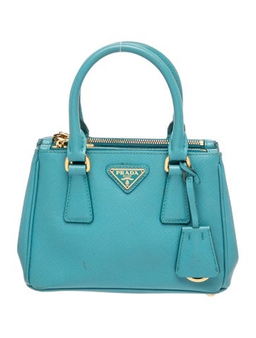 Enameled Metal Triangle Galleria Double Zip Micro