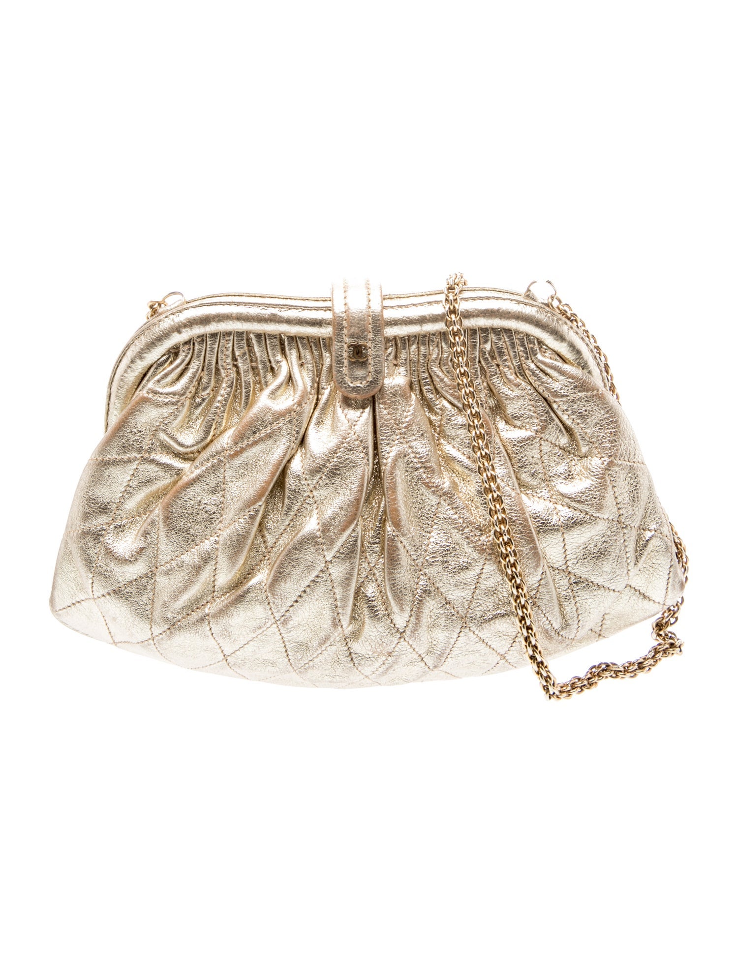 Quilted CC Frame Clutch
