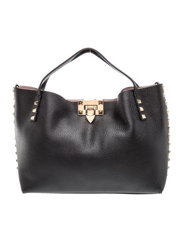 Rockstud Top Handle Bag