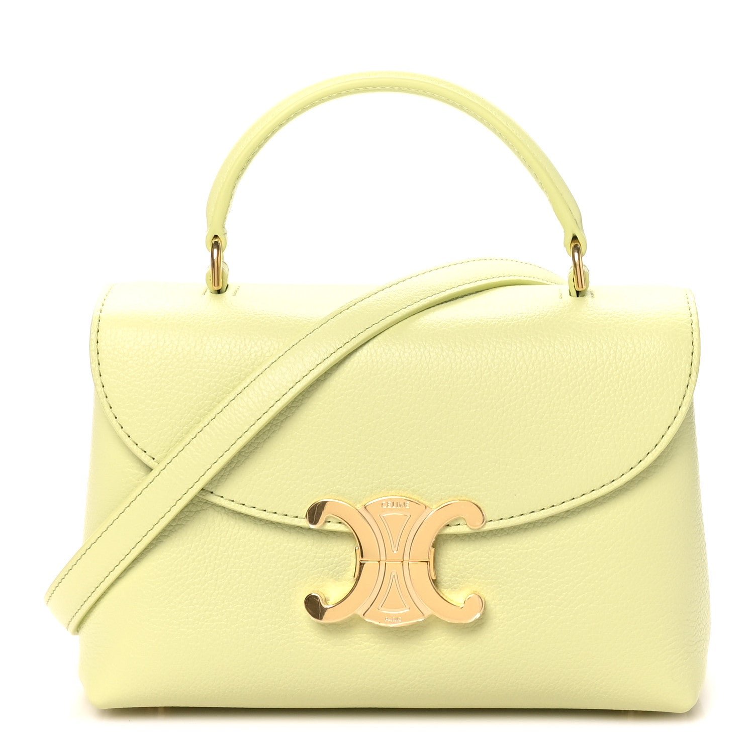 Celine Supple Grained Calfskin Teen Nino Soft Lime
