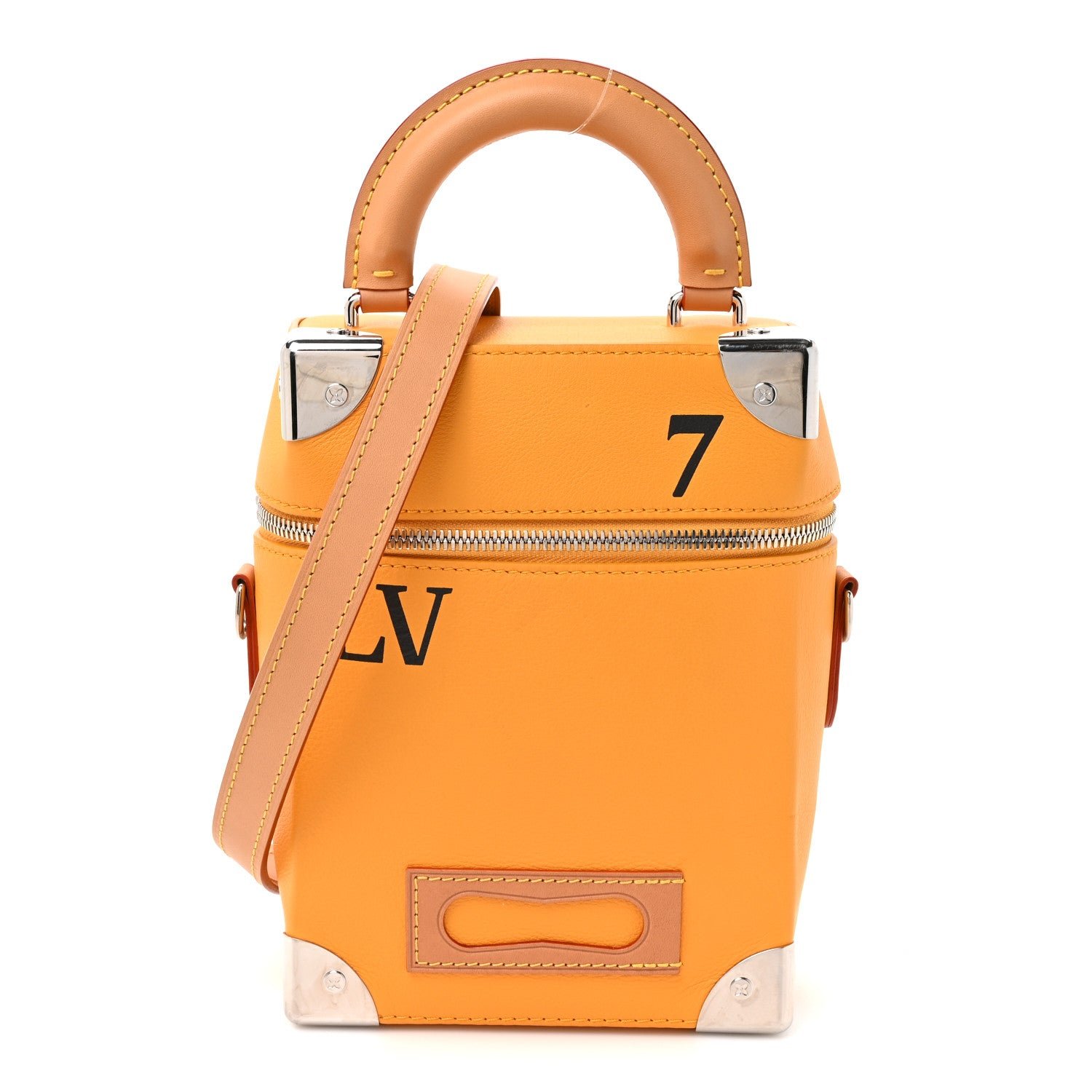 Louis Vuitton Calfskin N°7 Vertical Box Trunk Yellow