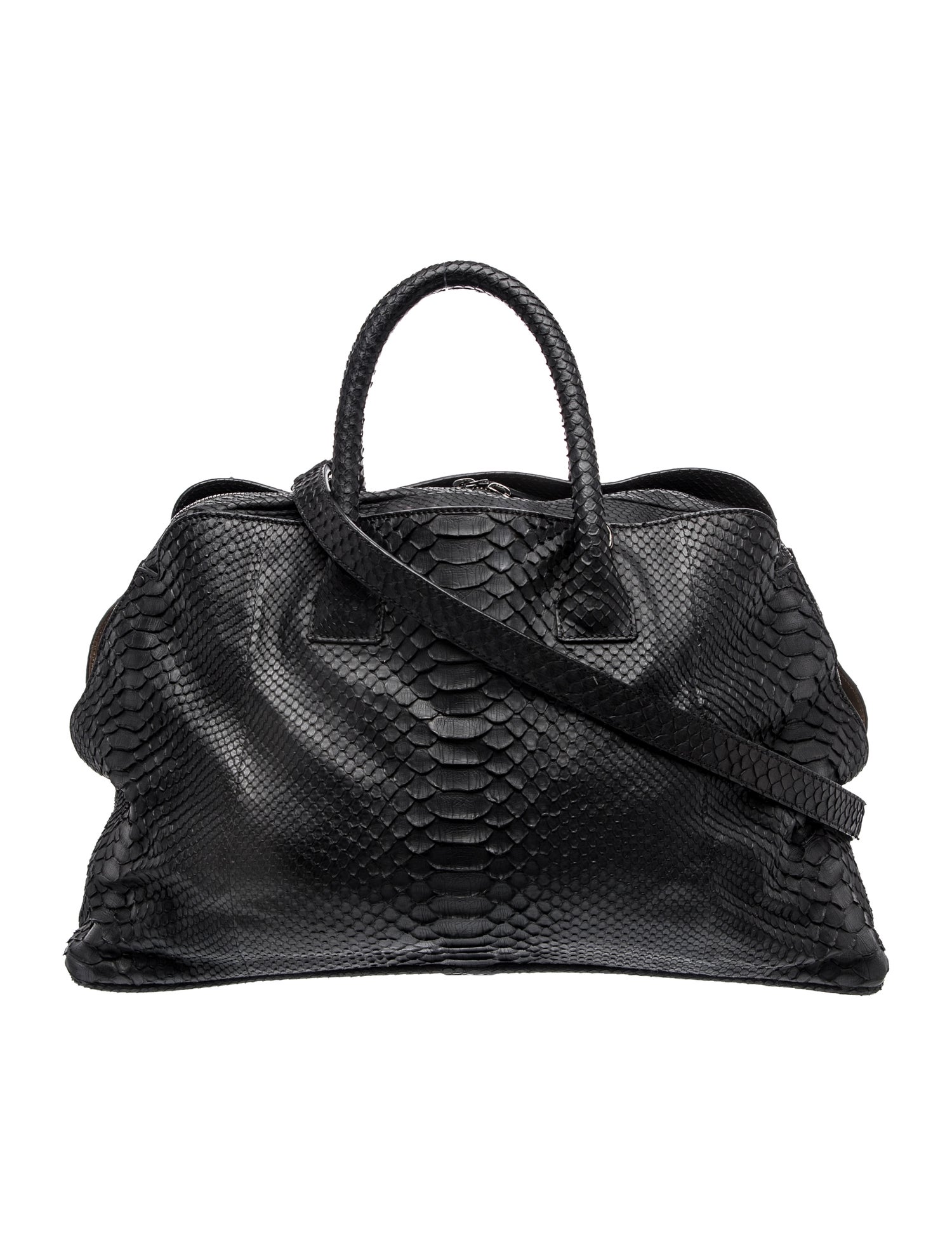 Zagliani Leather Weekender Bag