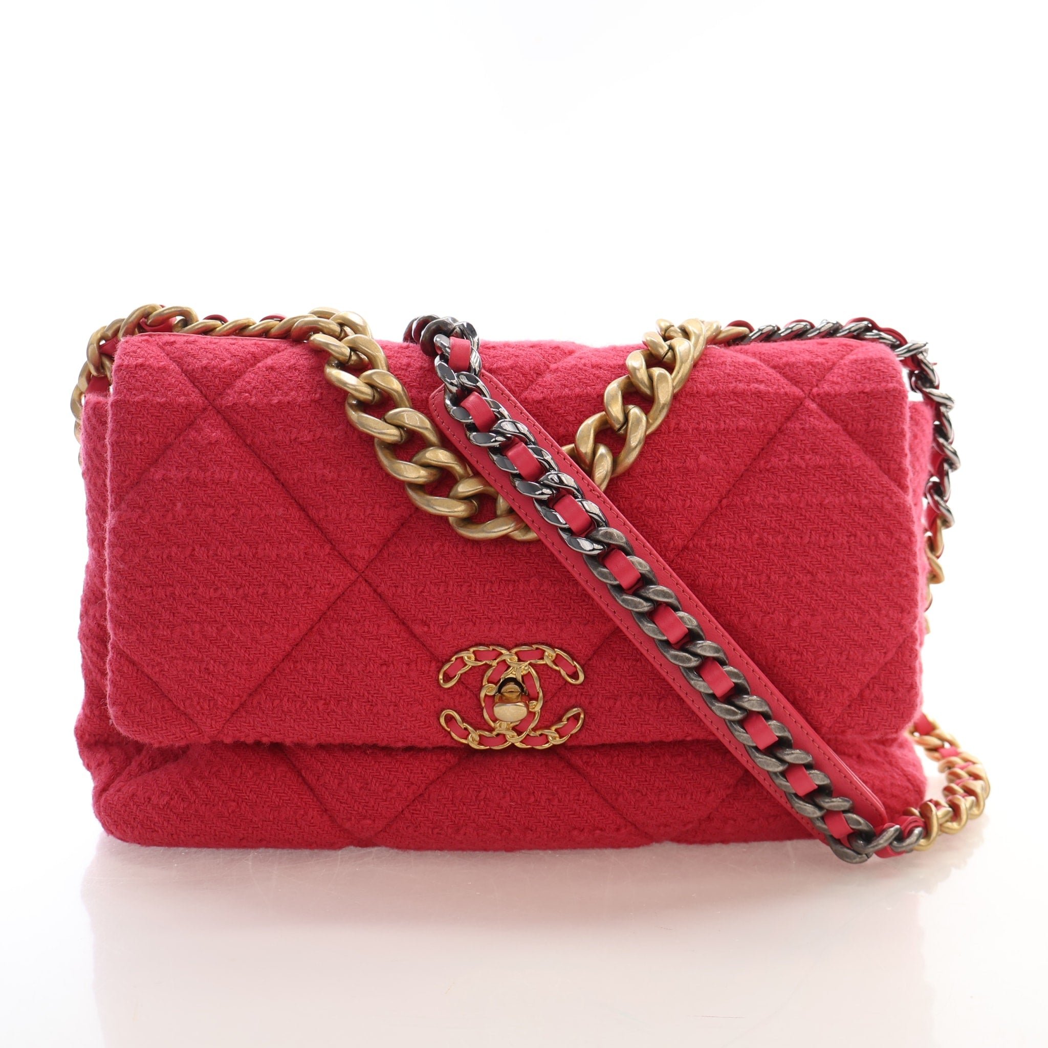 Chanel Large Tweed 19 Flap Bag