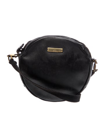 Leather Round Shoulder Bag