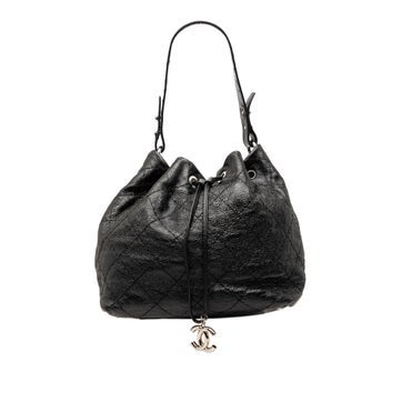 Glazed Calfskin On The Road Bucket Bag