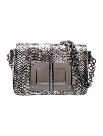Snakeskin Top Handle Bag
