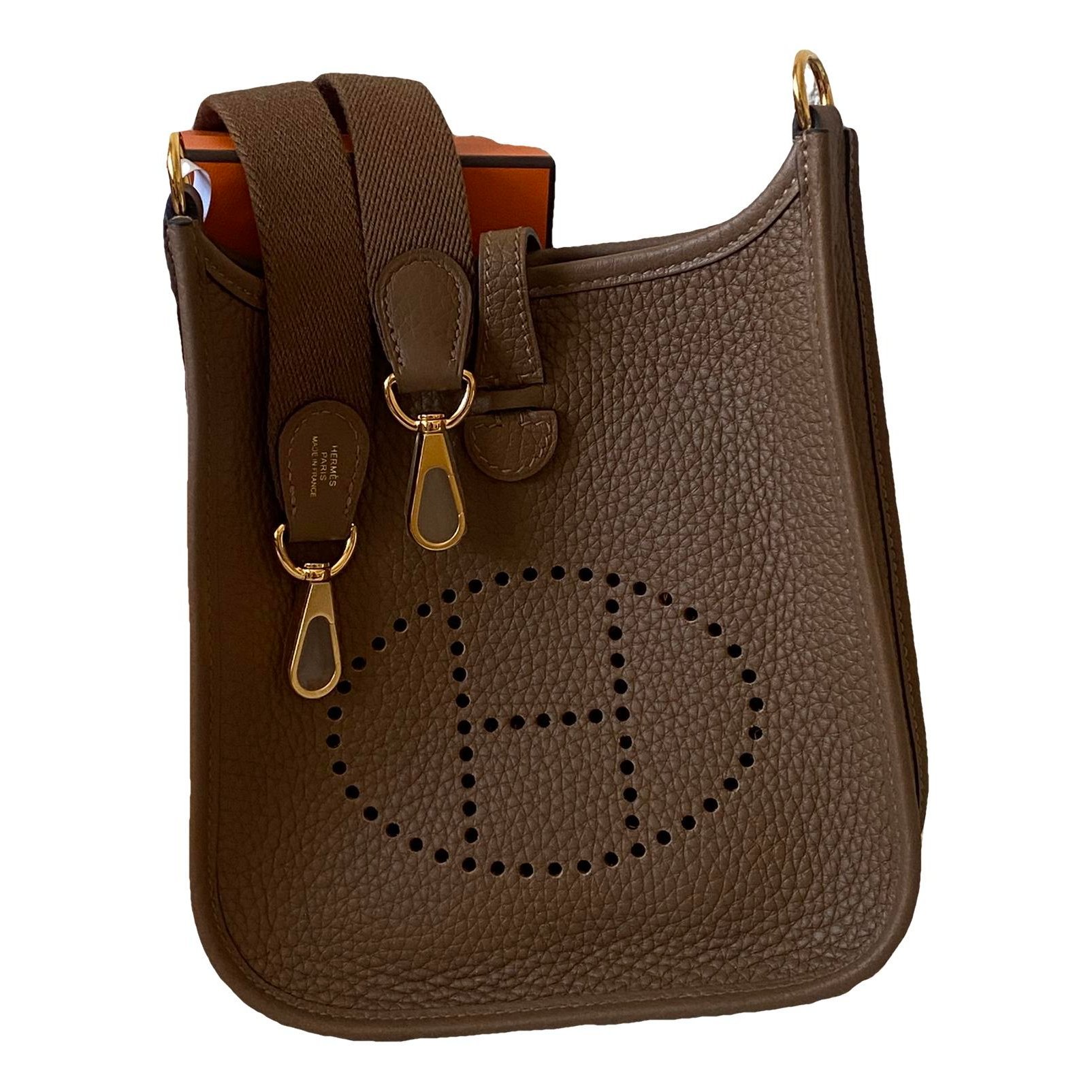 Mini Evelyne leather crossbody bag