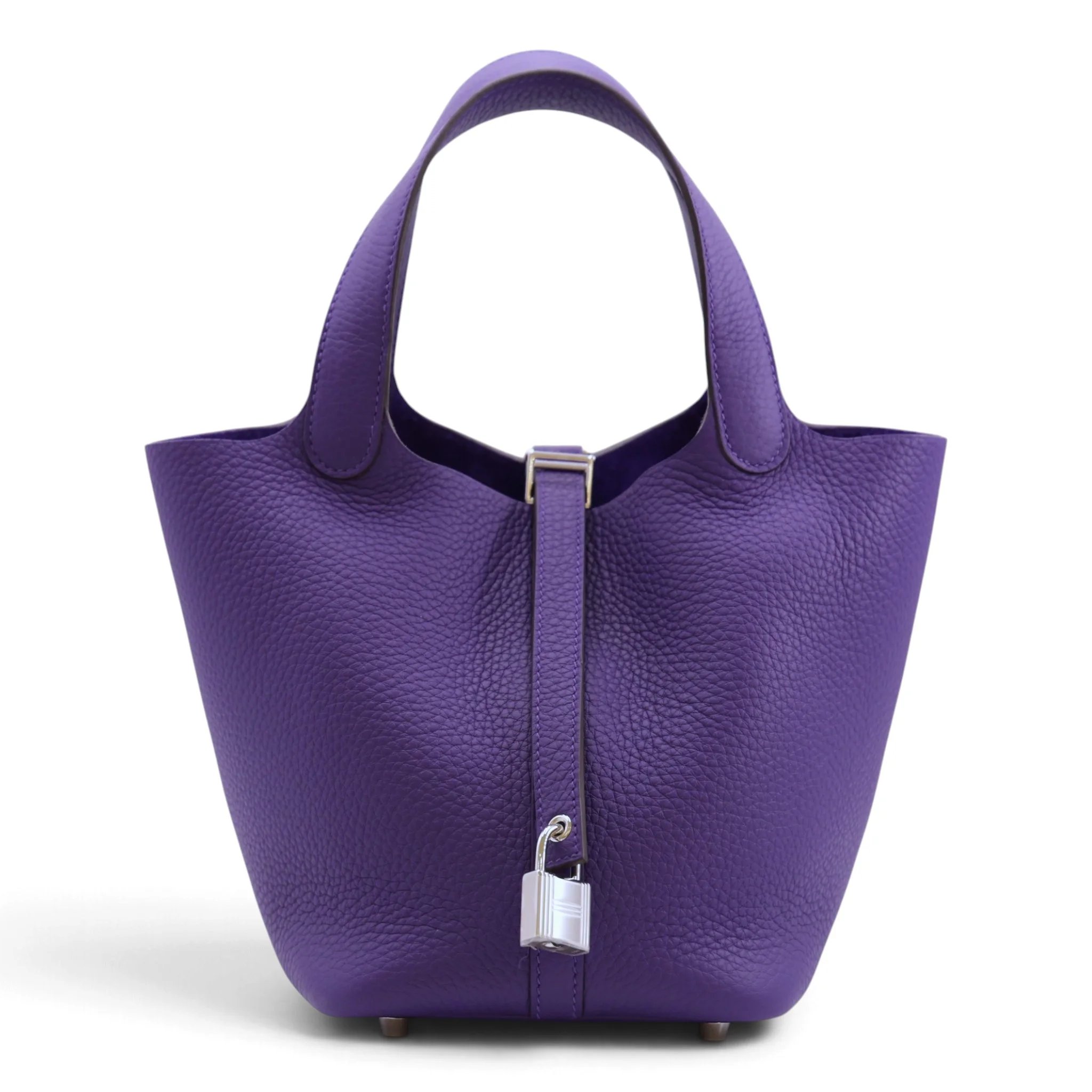 Brand New ( Rank N ) HERMÈS Picotin Lock PM Purple (X3) Clemence Palladium hardware G (2026)