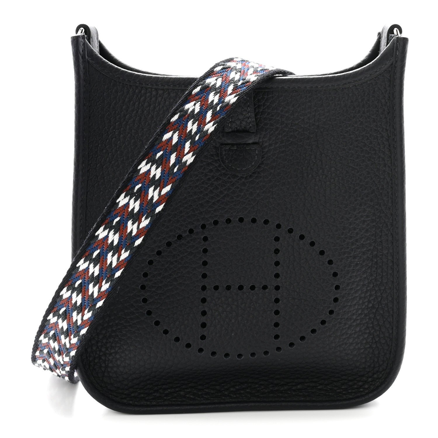 Hermes Taurillon Clemence Zigzag Evelyne TPM Caban Black Bleu Zellige Indigo