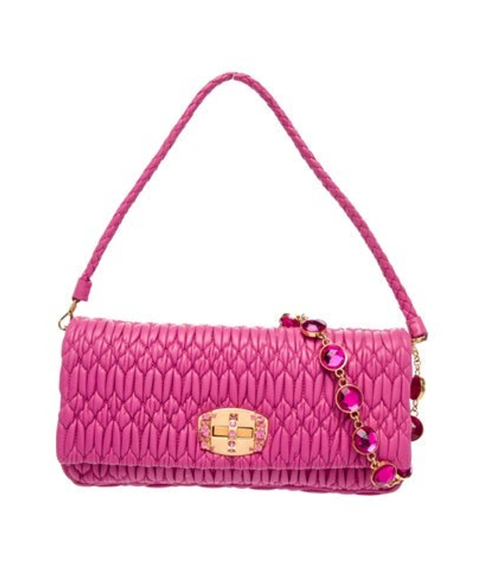 Miu Miu Miu Leather Shoulder Bag